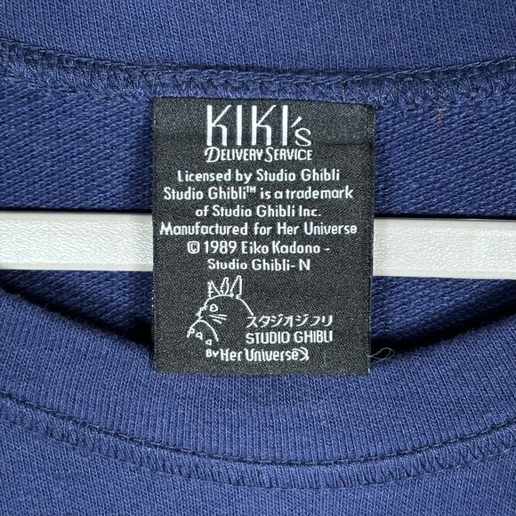 Studio Ghibli x Her Universe Kiki’s Delivery Service Navy Sweatshirt Sz 0 Small - Picture 6 of 8